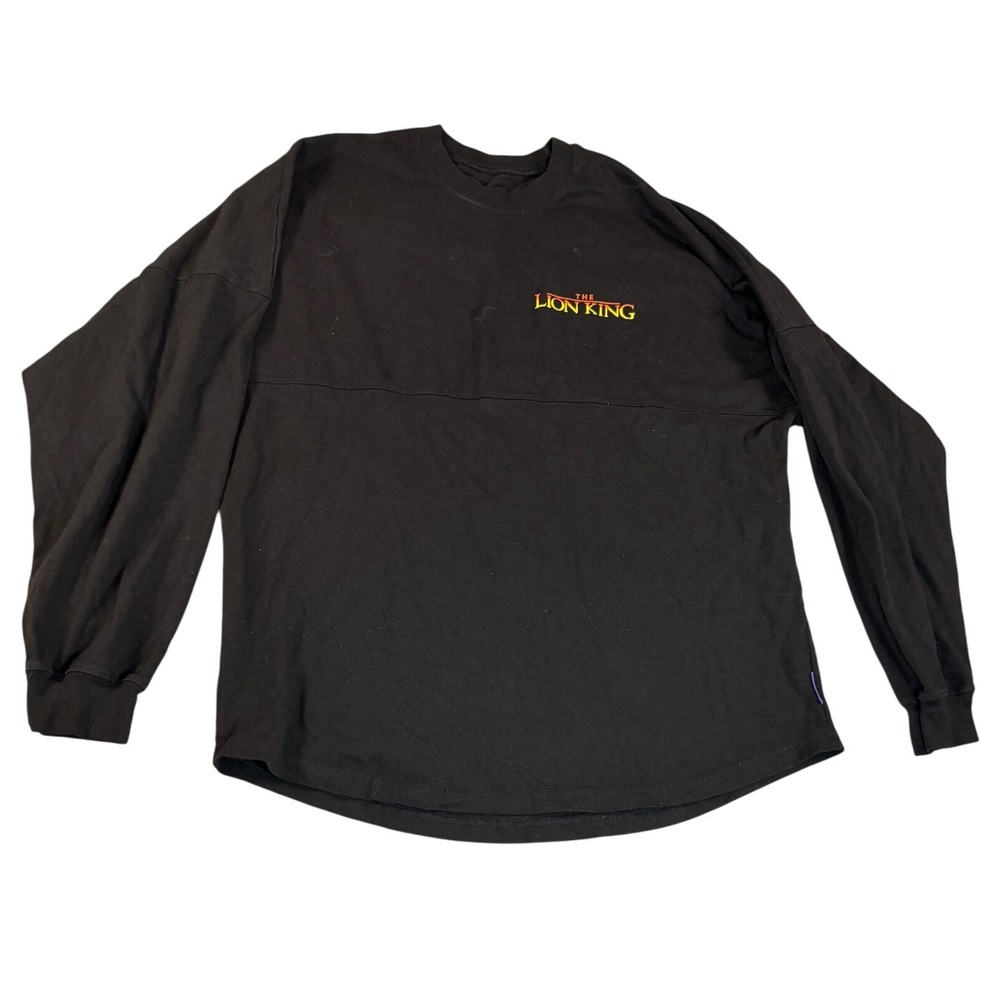 Disney Spirit Jersey The Lion King Hakuna Matata Black Long Sleeve Shirt Mens M